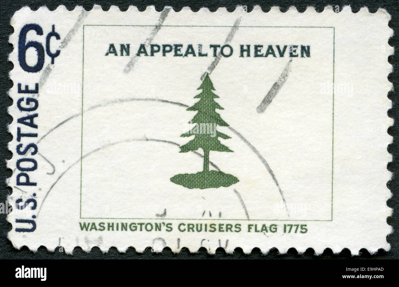 USA - 1968 : montre Washington's Cruisers drapeau, 1775 Banque D'Images