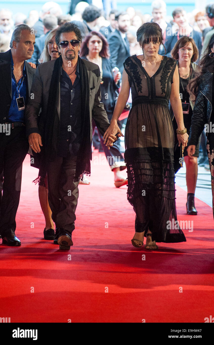 Al Pacino assiste à la PREMIÈRE DE L'UK & WILDE SALOMÉ SALOMÉ sur 21/09/2014 à BFI Southbank, Londres. Les personnes sur la photo : Al Pacino, Lucila Polak. Photo par Julie Edwards Banque D'Images