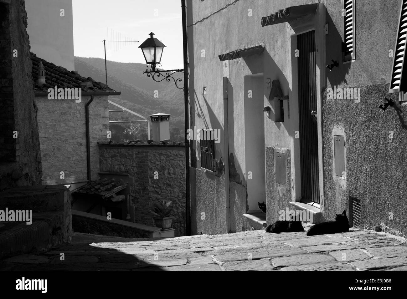 Scarlino est une commune italienne de la province de Grosseto dans la région Toscane Banque D'Images