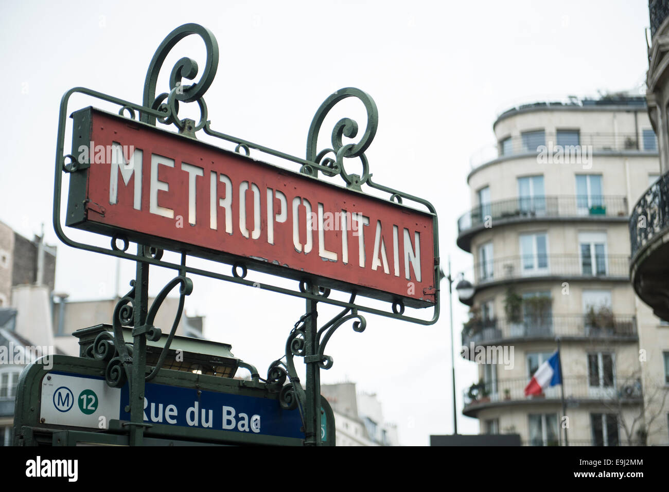 Magnifique hôtel art nouveau paris métro panneaux pour le transport public des stations de métro Banque D'Images