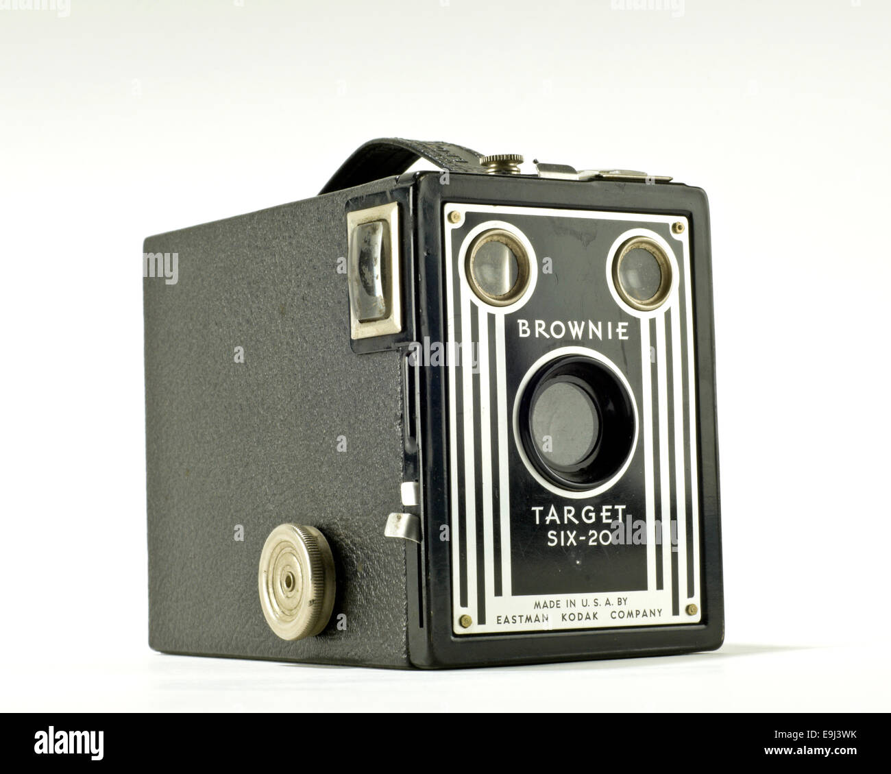 Vintage Camera Case Brownie Six-20 Cible Banque D'Images