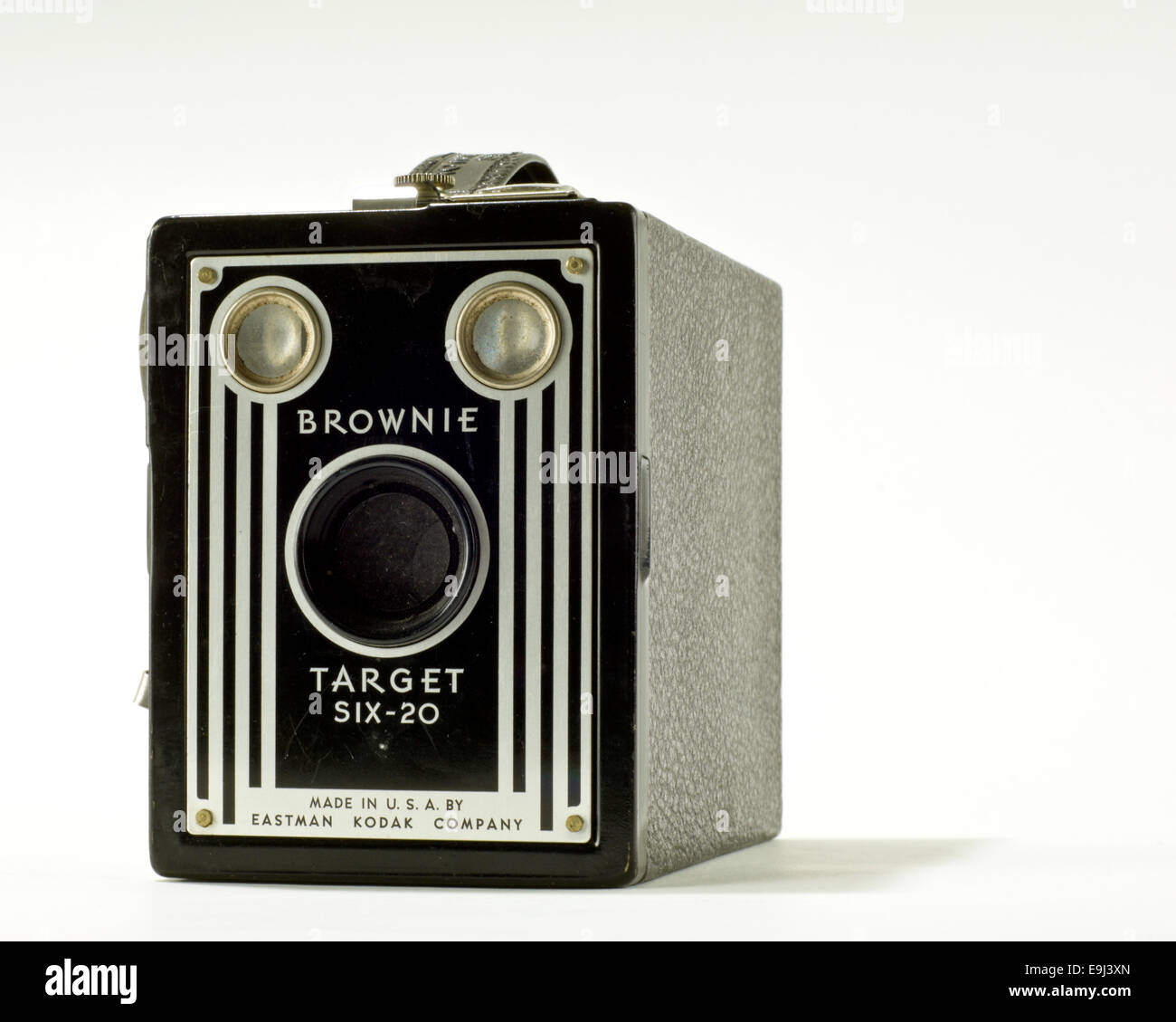 Vintage Camera Case Brownie Six-20 Cible Banque D'Images