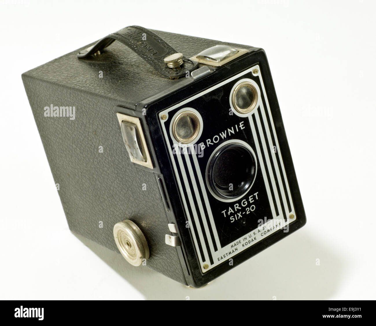 Vintage Camera Case Brownie Six-20 Cible Banque D'Images