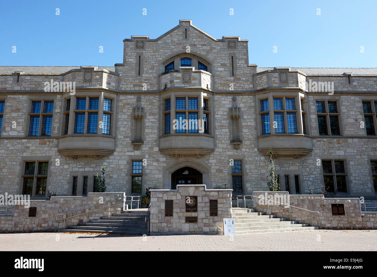 Peter Mackinnon bâtiment principal du collège et nobel plaza Université de la Saskatchewan Saskatoon, Canada Banque D'Images