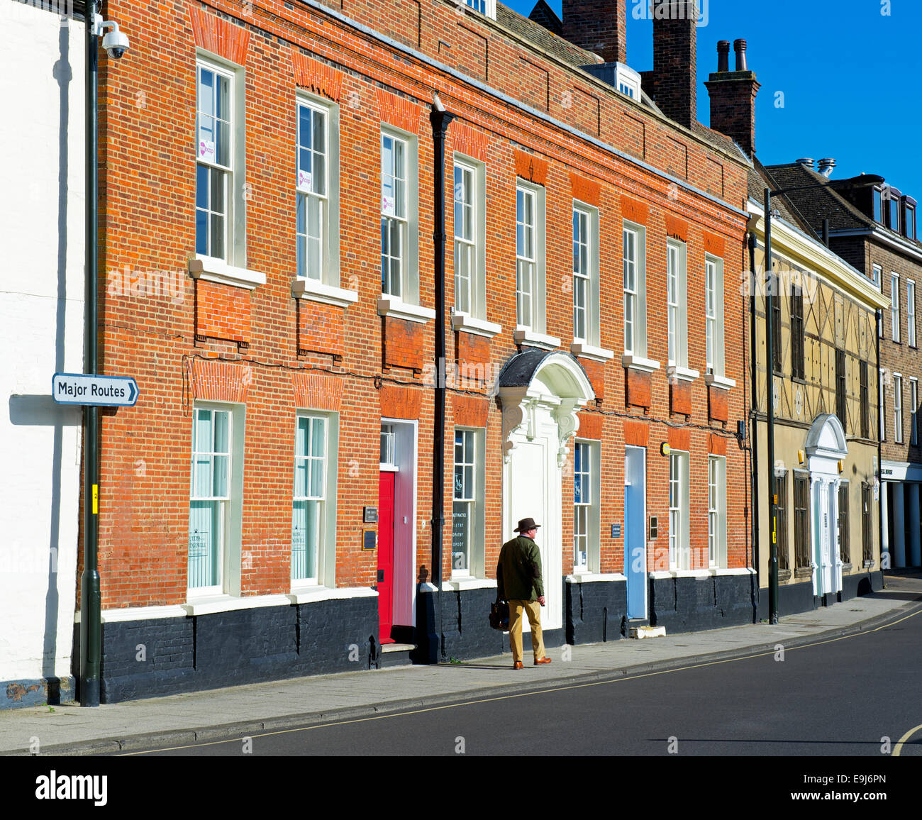 King Street à Kings Lynn, Norfolk, Angleterre, Royaume-Uni Banque D'Images