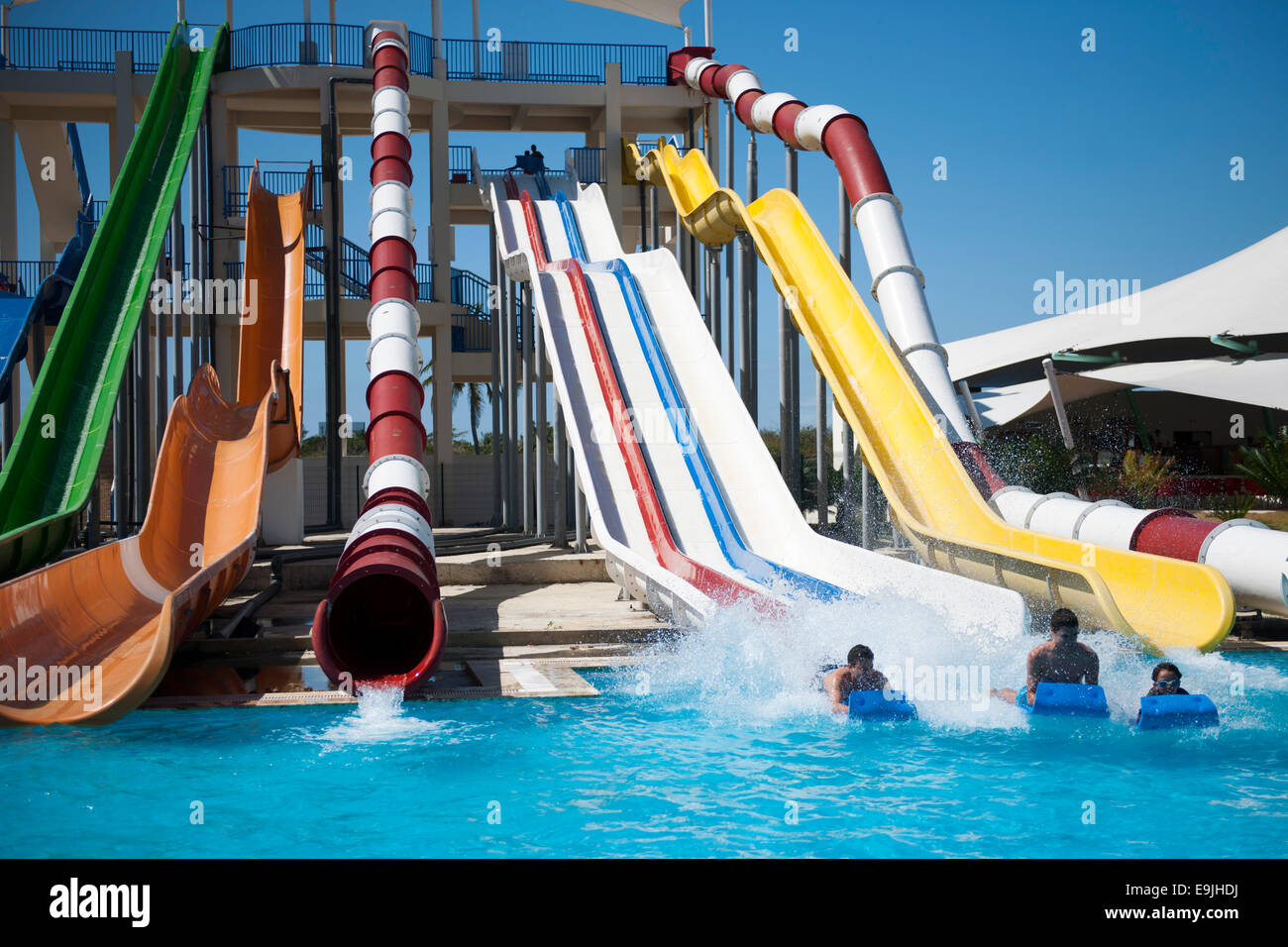 Dominikanische Republik, Osten, Juan Dolio, Waterpark Los Delfine Banque D'Images