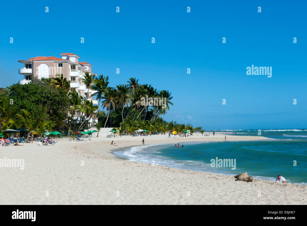 Dominikanische Republik, osten, juan dolio, guayacanes-strand Banque D'Images