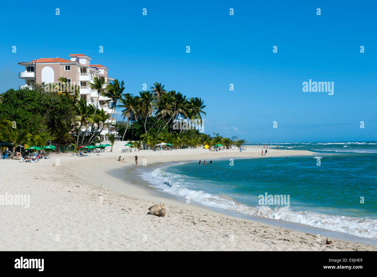 Dominikanische Republik, osten, juan dolio, guayacanes-strand Banque D'Images