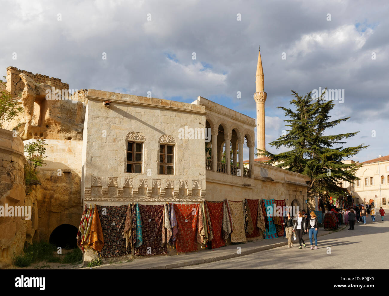 Scène de rue, Mustafapaşa, Province de Nevşehir, Cappadoce, Anatolie centrale, Anatolie, Turquie Banque D'Images