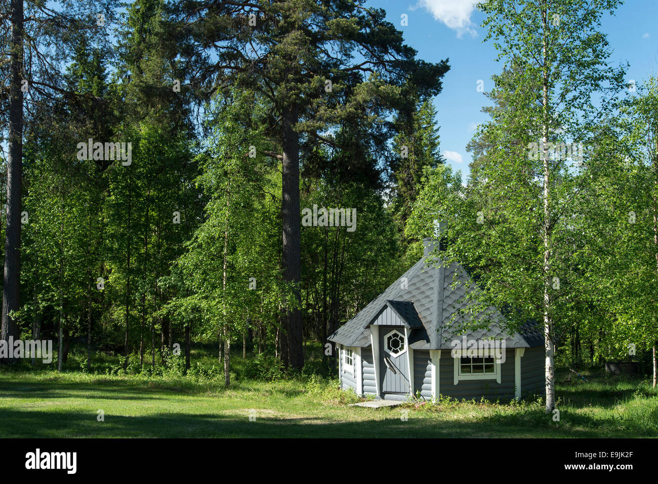 Sauna finlandais, Martinselkosen, Suomussalmi, Kainuu, Finlande Banque D'Images