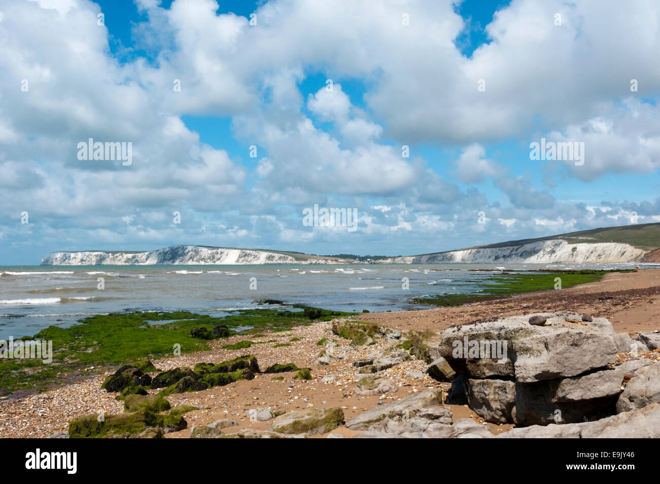 Compton Bay, île de Wight. Banque D'Images