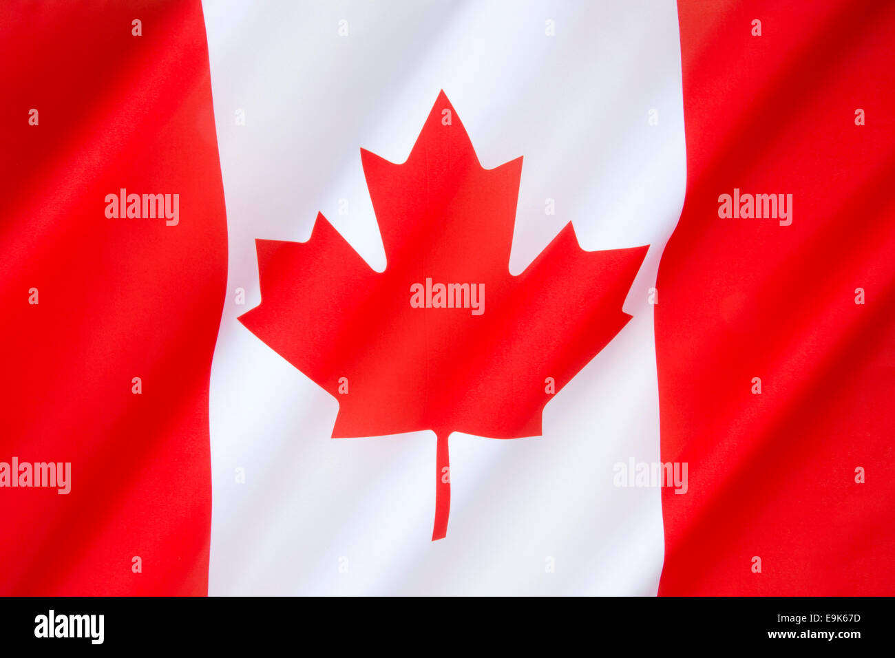 Le drapeau national du Canada Banque D'Images