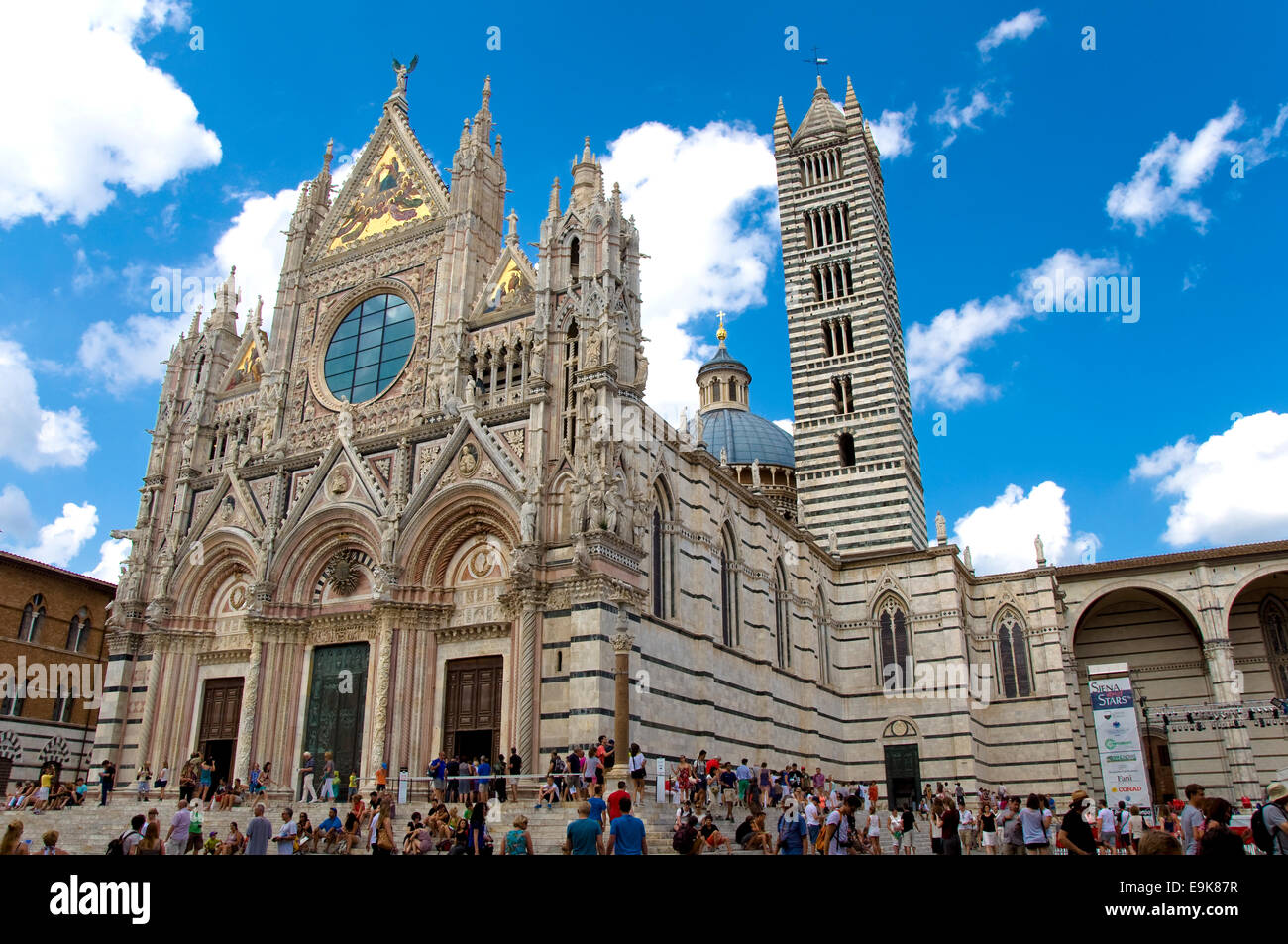 La Cathédrale de Sienne, Sienne, Toscane, Italie Banque D'Images