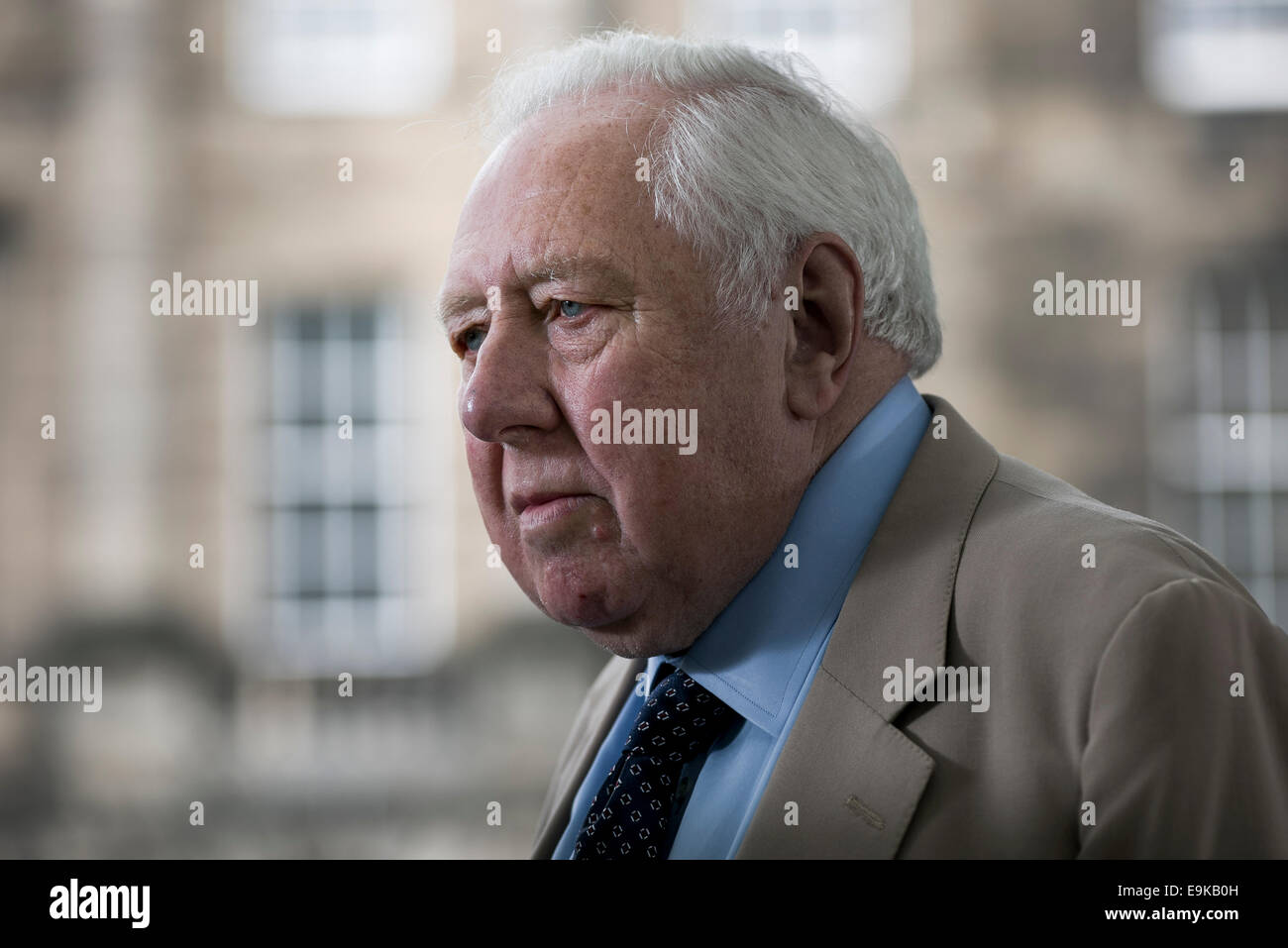 Homme politique, auteur et journaliste Roy Hattersley, Baron Hattersley, FRSL, PC, à l'Edinburgh Book Festival. Banque D'Images