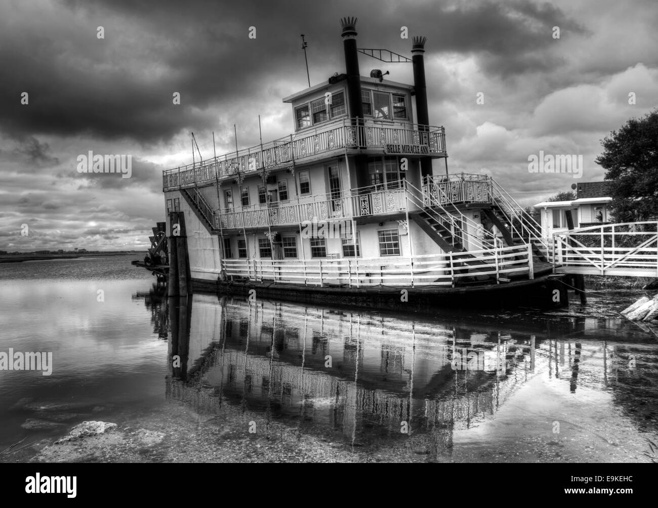Un bateau à aubes près de Ocean City, New Jersey, USA Banque D'Images