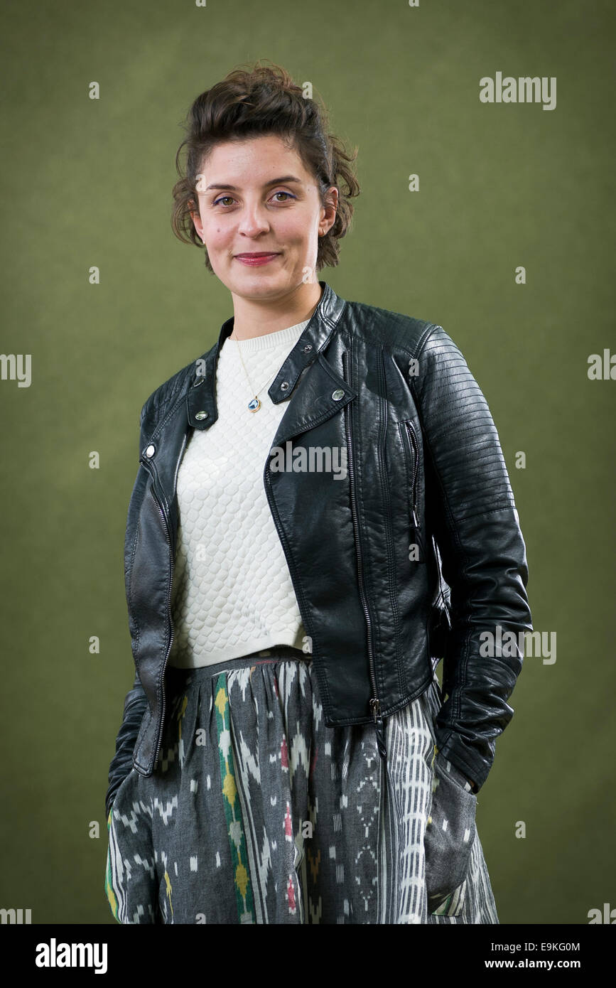 Actrice et auteur Jessie Burton apparaît au Edinburgh International Book Festival. Banque D'Images