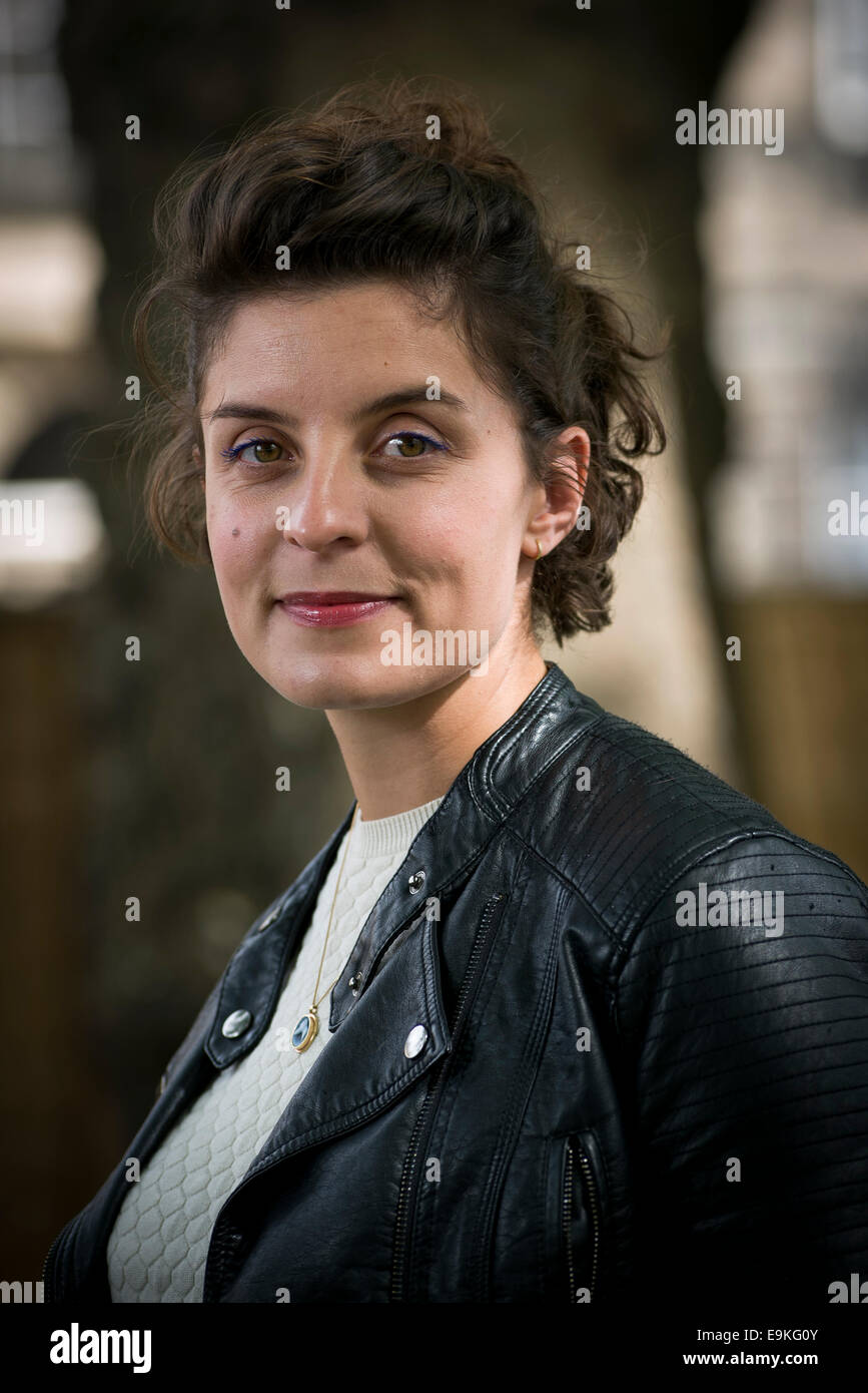Actrice et auteur Jessie Burton apparaît au Edinburgh International Book Festival. Banque D'Images