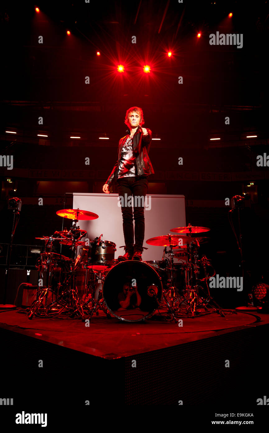 Le batteur, Dom Howard de Muse Banque D'Images