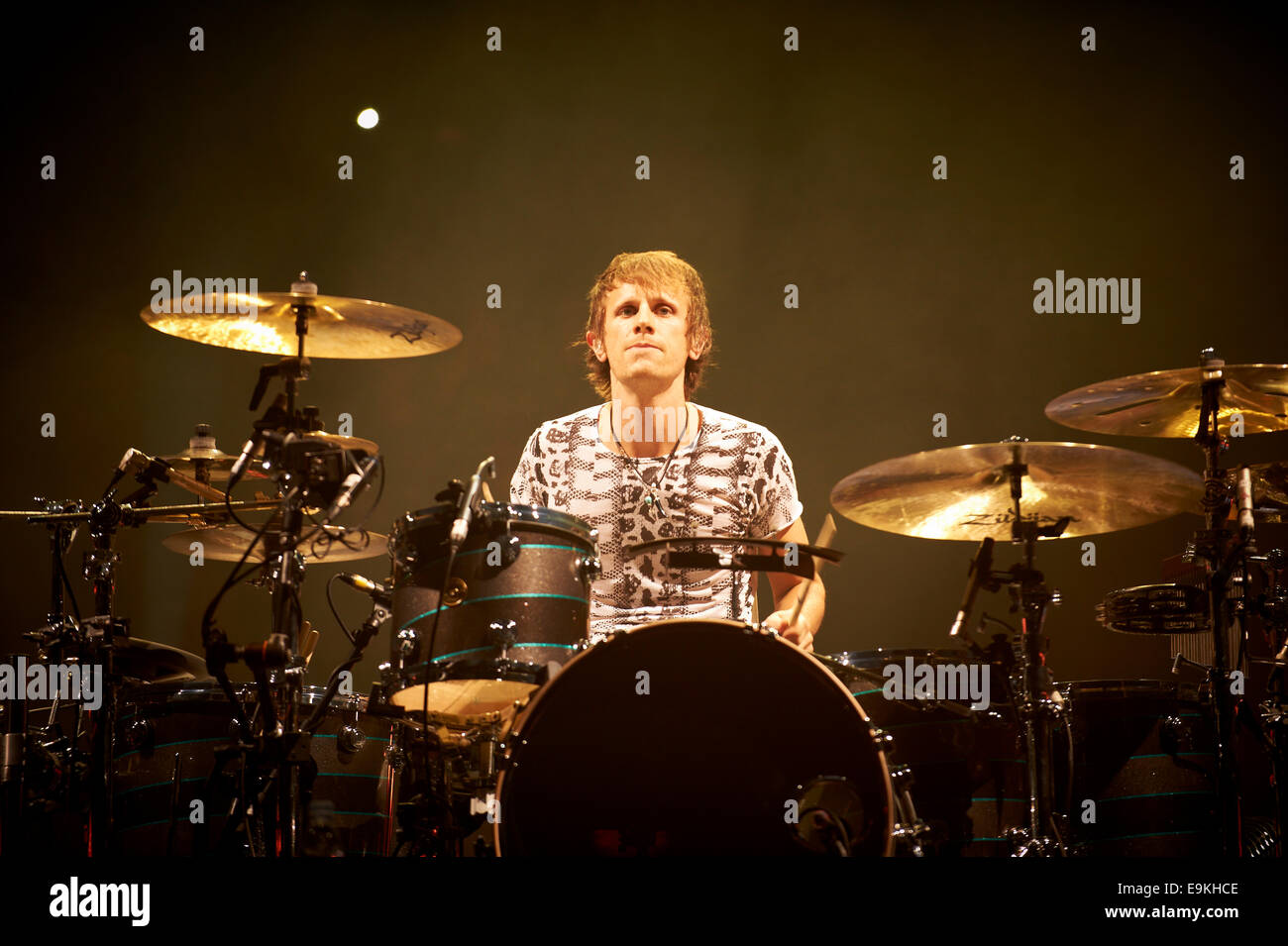 Le batteur, Dom Howard de Muse Banque D'Images