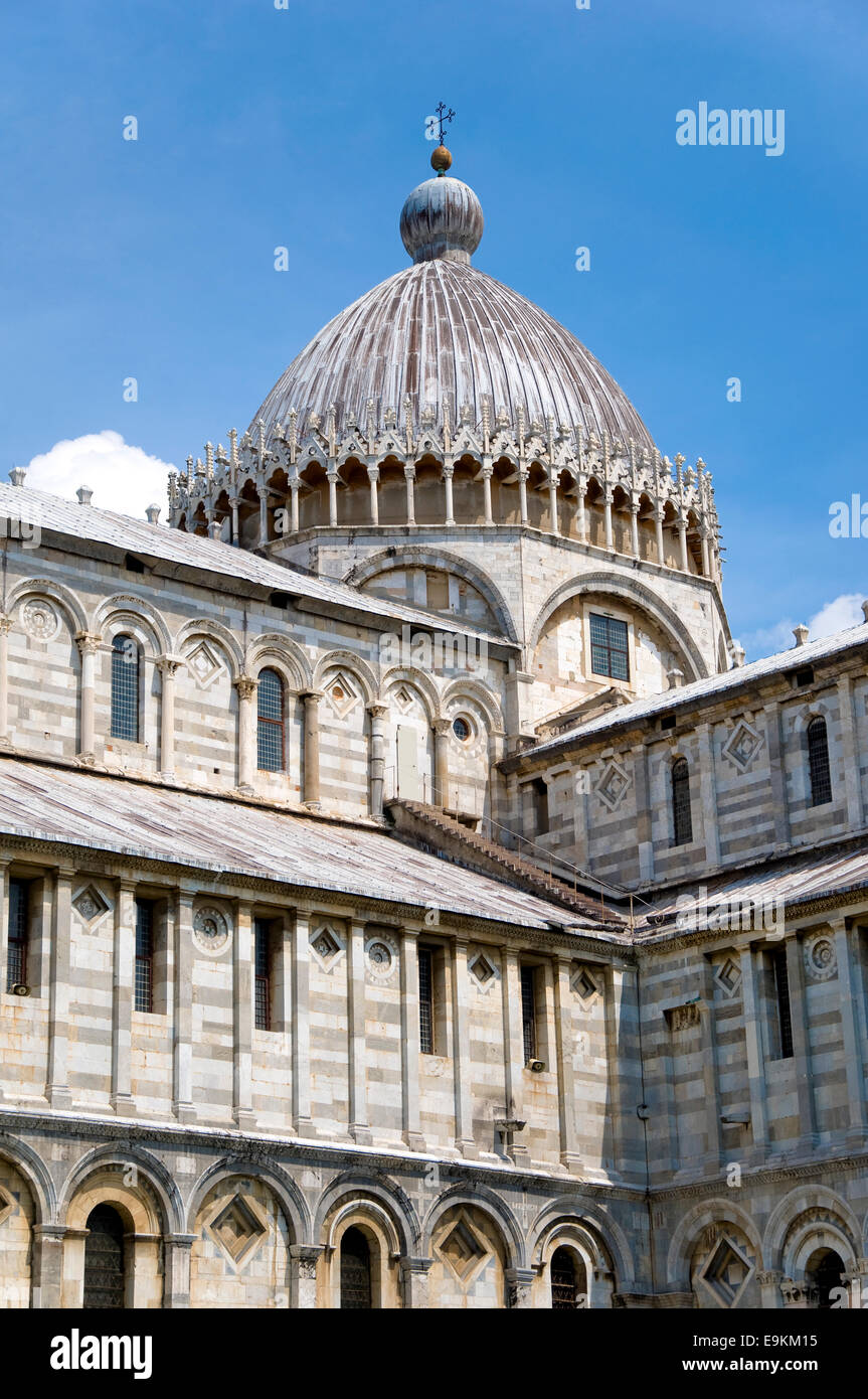 La Cathédrale, la Tour Penchée de Pise, Toscane, Italie Banque D'Images