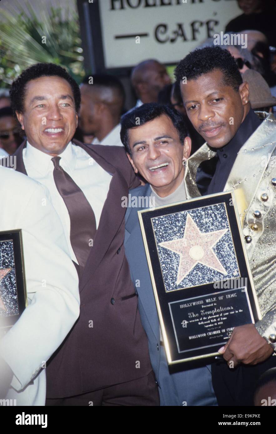 SMOKEY ROBINSON Casey Kasem Ali Ollie Woodson 1994. © Tom Rodriguez/Globe Photos/ZUMA/Alamy Fil Live News Banque D'Images