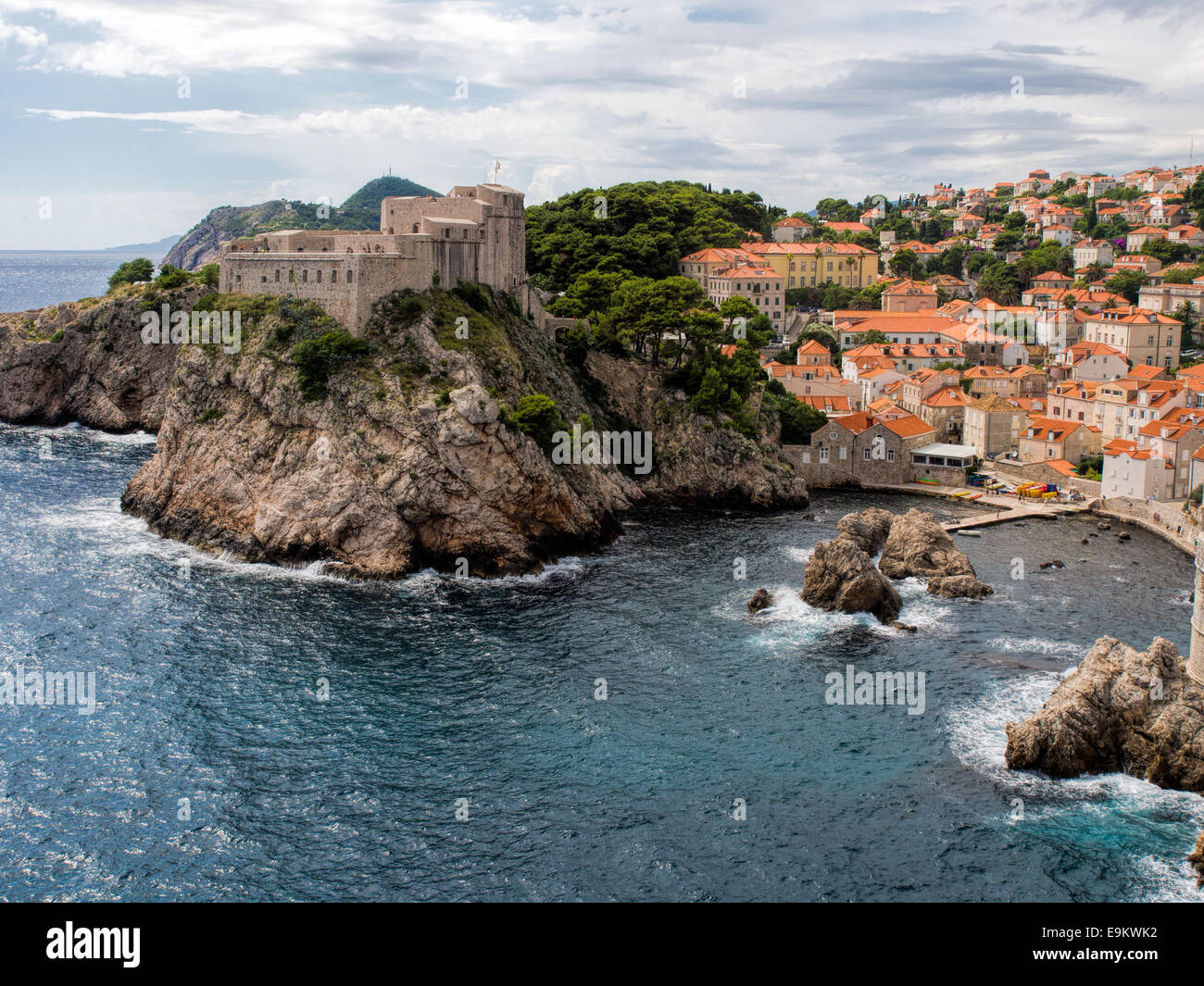 Dubrovnik, Croatie. Également utilisé comme site de King's Landing dans le jeu des trônes. Banque D'Images