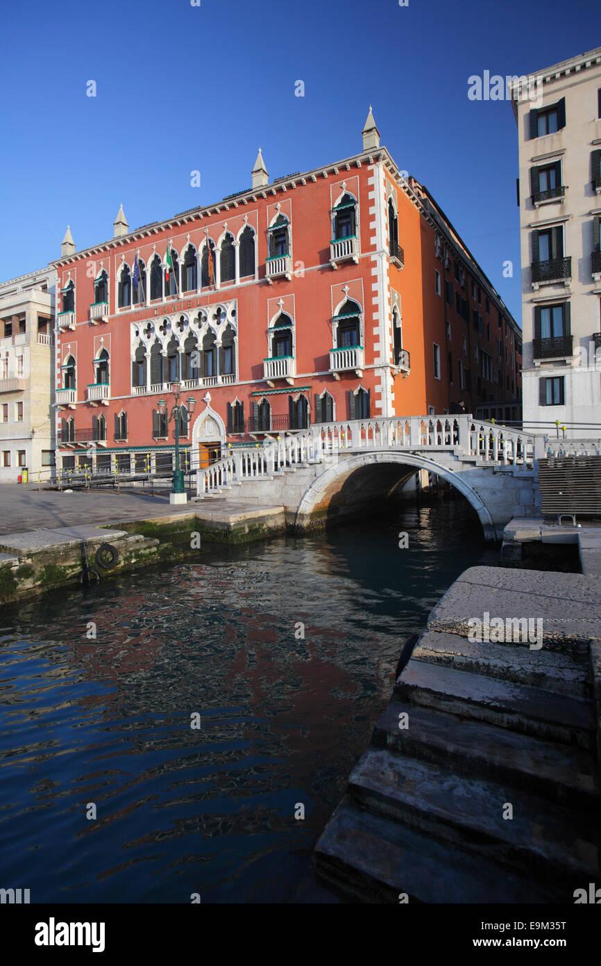 Hôtel de luxe 5 étoiles Danieli, ou le Palazzo Dandolo, à Venise, Italie Banque D'Images