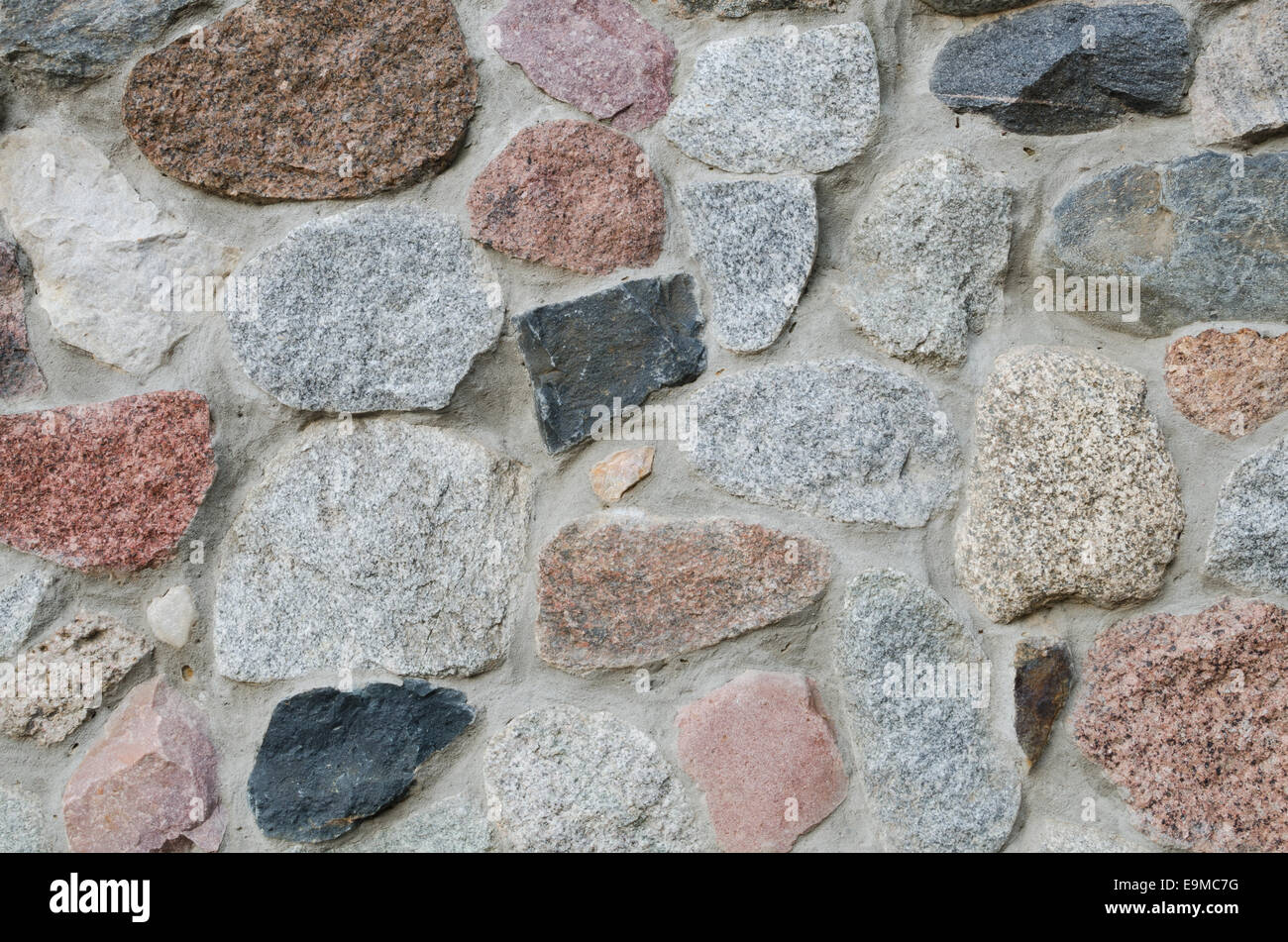 La texture du mur de granit Banque D'Images