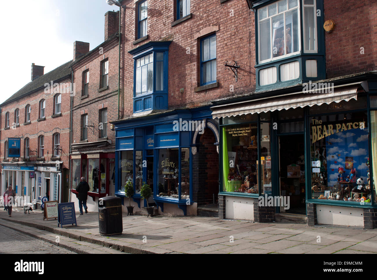 Place du marché, Ashbourne, Derbyshire, Angleterre, RU Banque D'Images