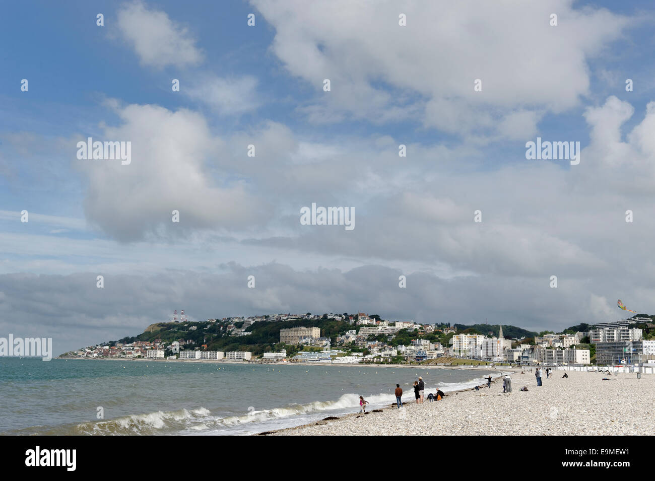 Plage sur l'océan Atlantique, Le Havre, Seine-Maritime, Haute-Normandie, France Banque D'Images