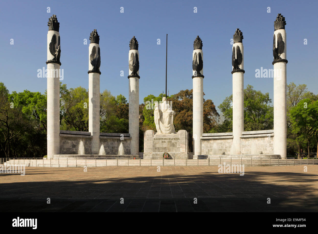 Monument aux Niños Heroes, parc de Chapultepec, Mexico Banque D'Images