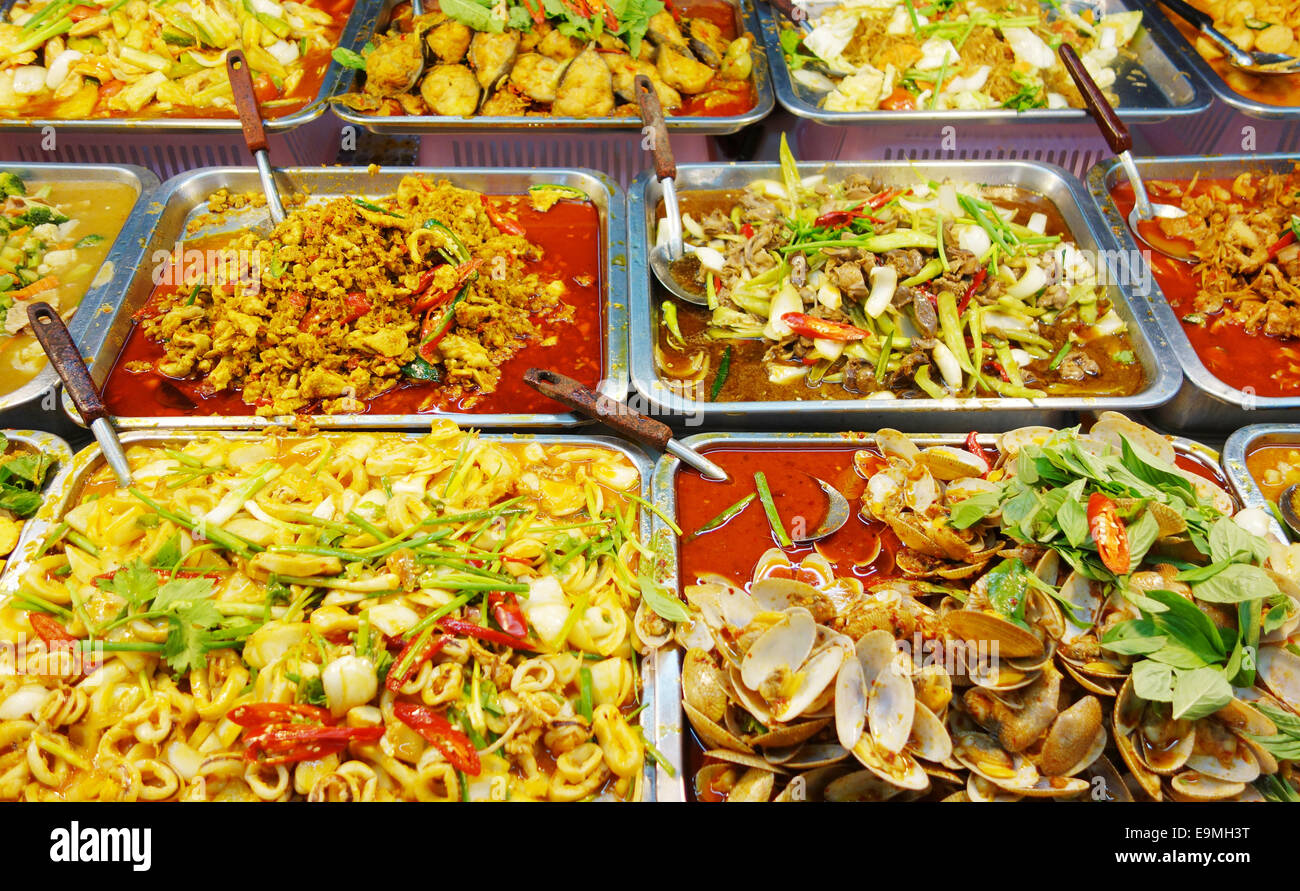 Thai street food Banque D'Images