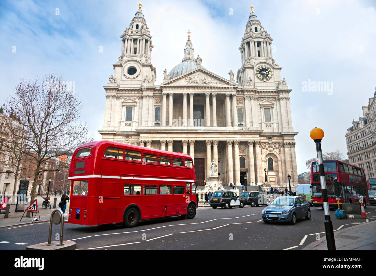 La Cathédrale St Paul, à Londres, Royaume-Uni. Banque D'Images