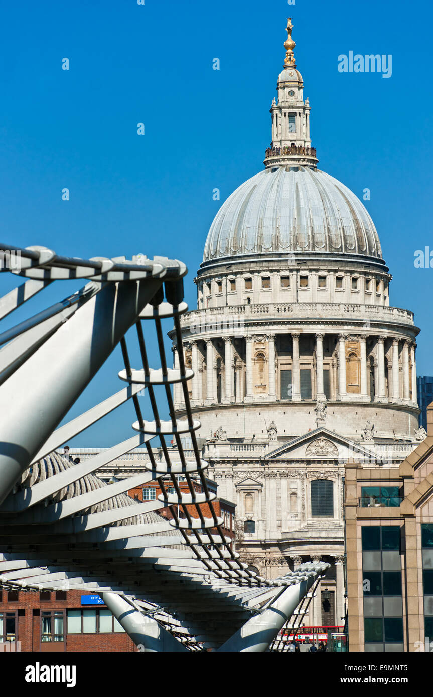 La Cathédrale St Paul, à Londres, Royaume-Uni. Banque D'Images