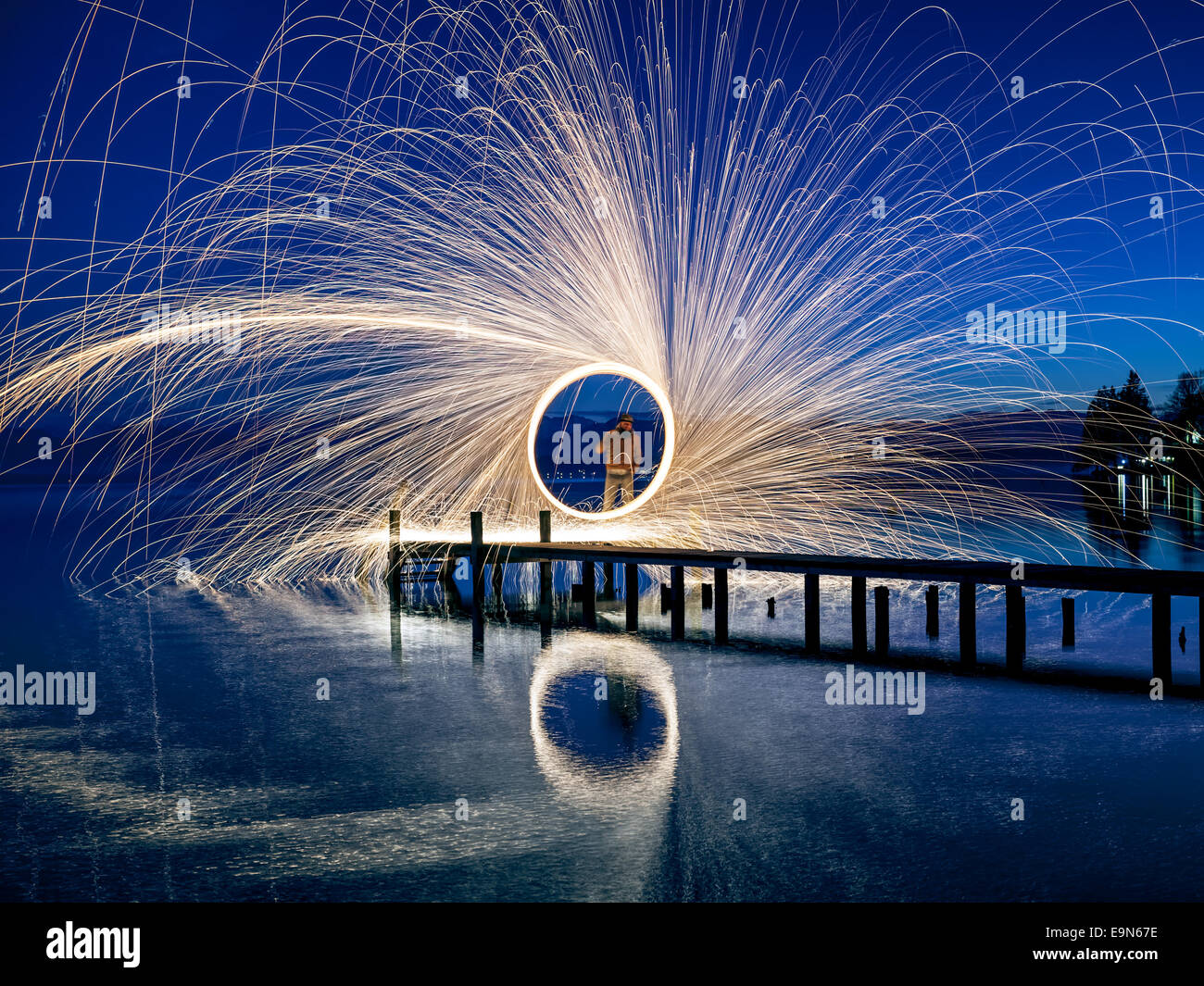 Le Lac de Starnberg en Allemagne Banque D'Images