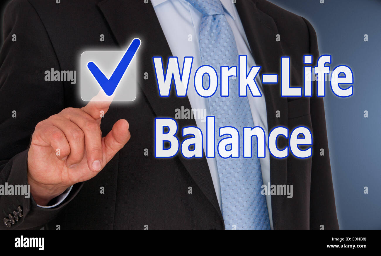 L'équilibre travail-vie personnelle Banque D'Images
