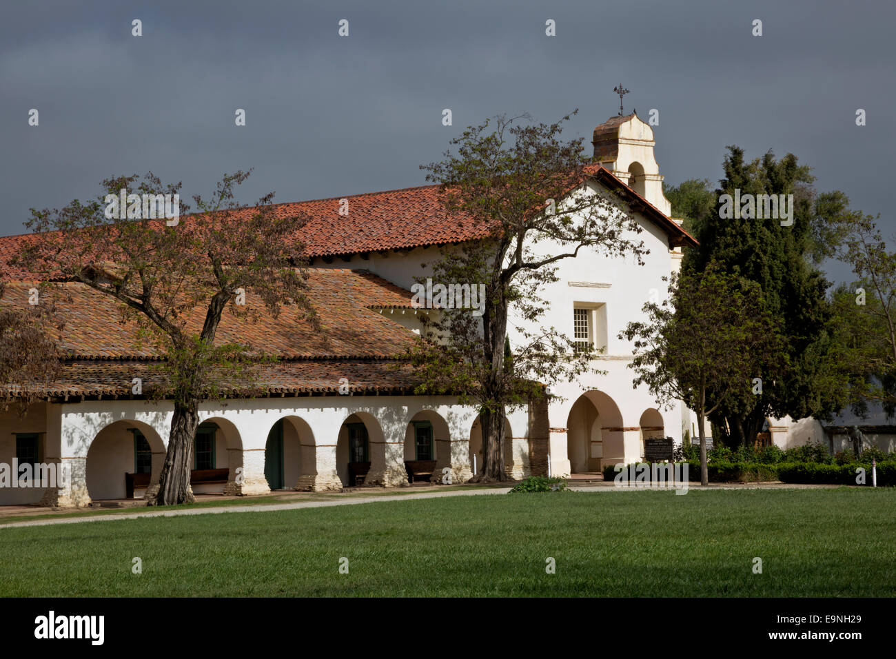 CA02362-00...CALIFORNIE - Mission San Juan Bautista du San Juan Bautista State Historic Park près de Hollister. Banque D'Images