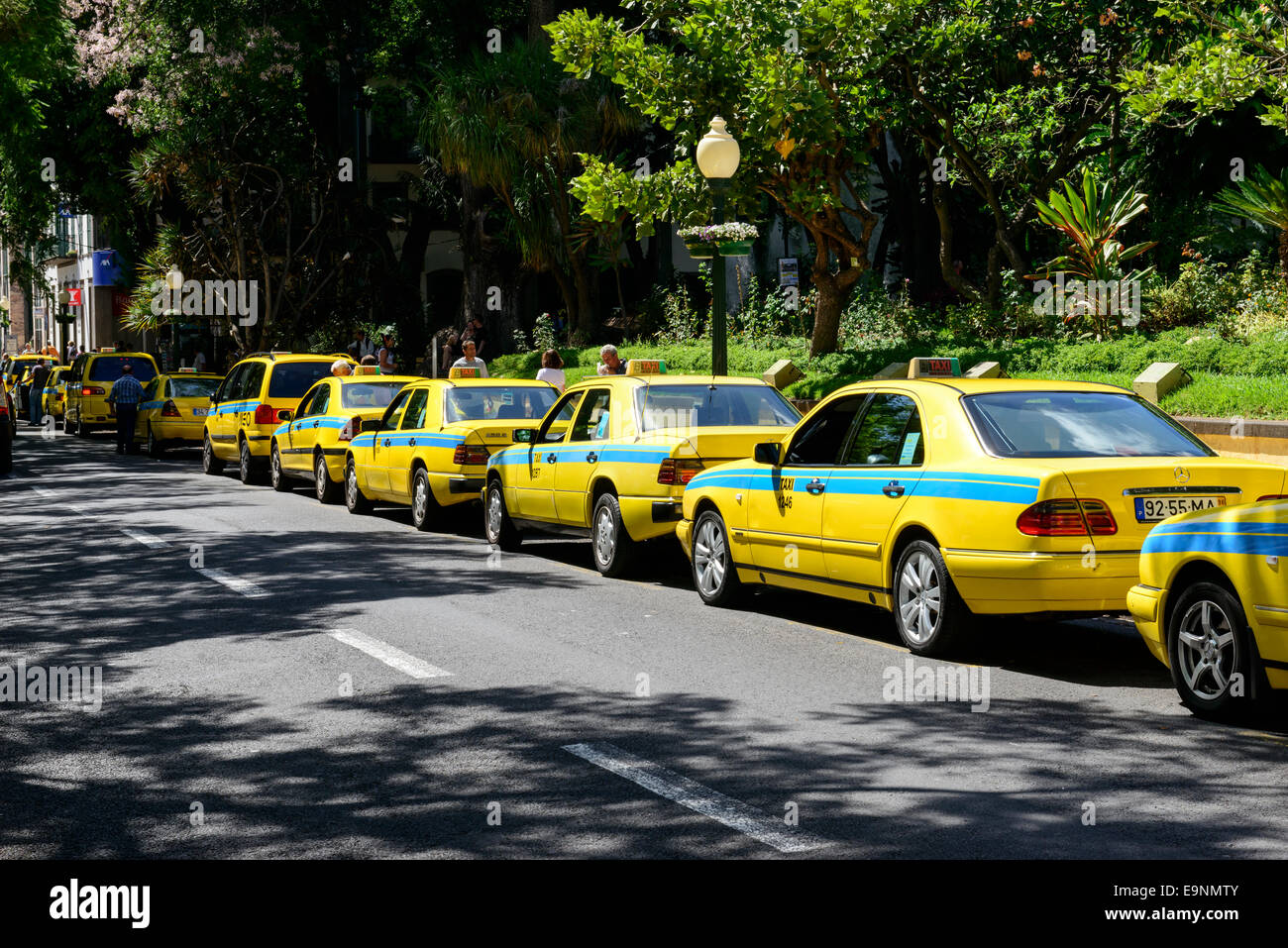Station de taxis Banque D'Images