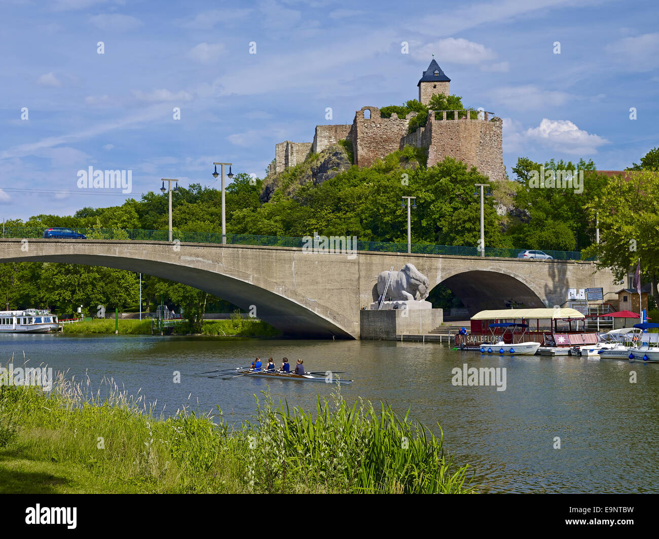 Le Château de Giebichenstein à Halle, Allemagne Banque D'Images