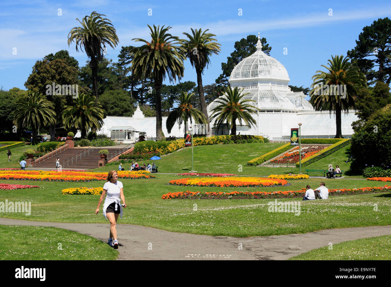 Conservatoire des fleurs, Golden Gate Park, San Francisco, California, USA Banque D'Images