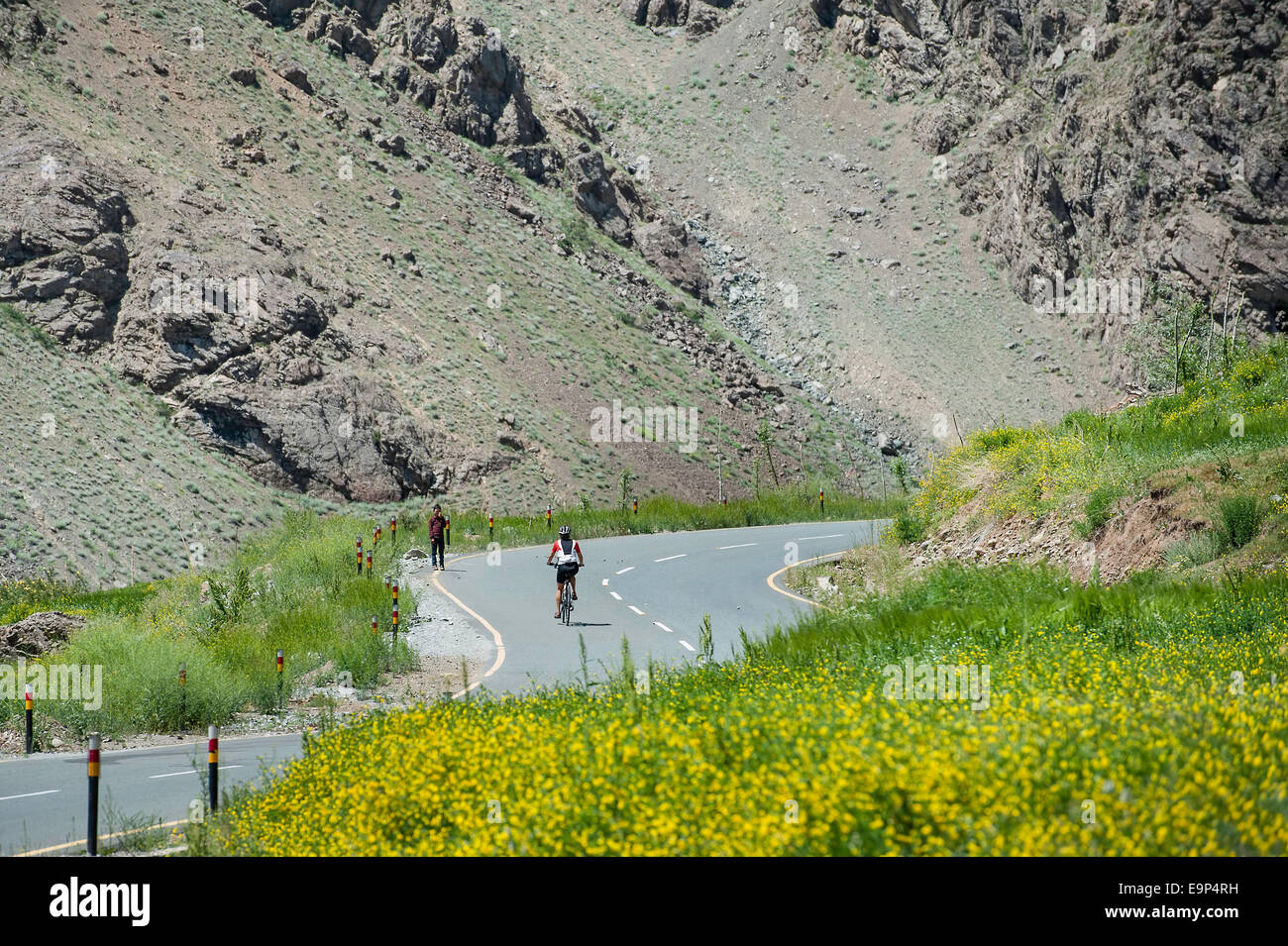 Vtt en Himalaya Banque D'Images