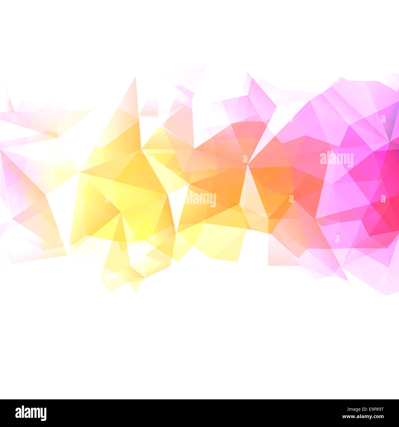 Abstrait géométrique faible fond coloré poly. Version Raster. Banque D'Images