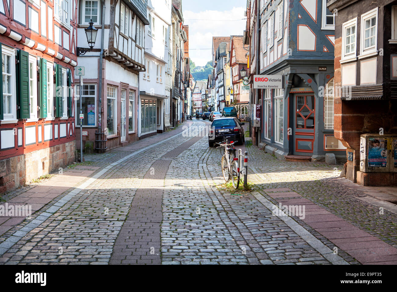 Maisons à colombages, Marburg, Hesse, Germany, Europe Banque D'Images Maisons à colombages, Marburg, Hesse, Germany, Europe Banque D'Images