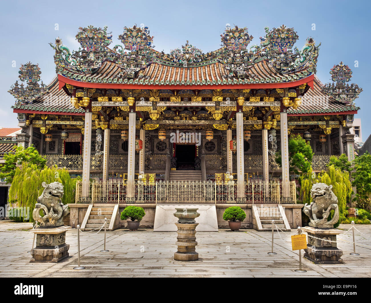 Clan Khoo Kongsi temple house à George Town, Penang, Malaisie. Banque D'Images