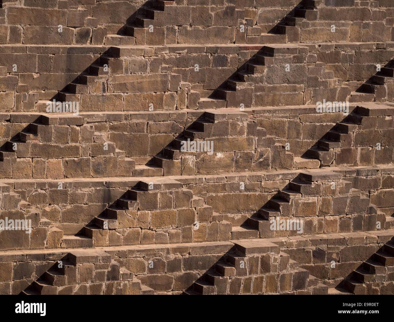 Chand Baori cage dans le village d'Abhaneri près de Jaipur, Rajasthan, Inde. Banque D'Images