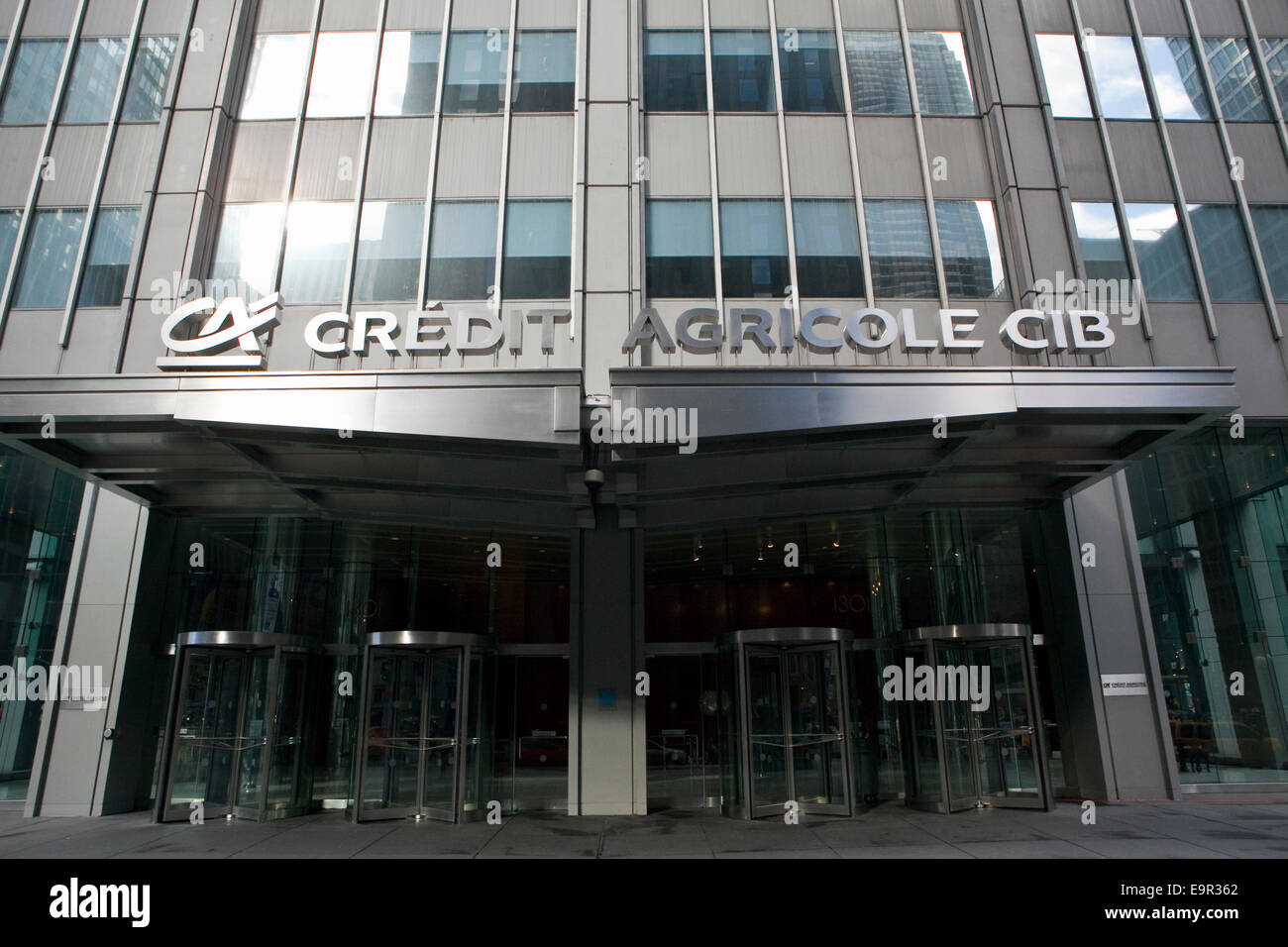 Une vue sur le crédit agricole à New York Banque D'Images