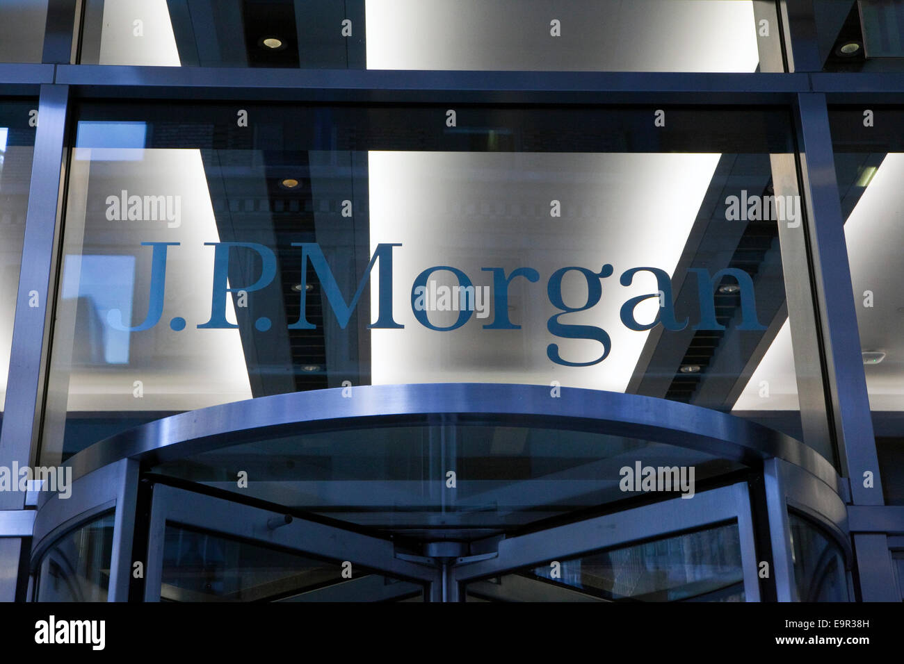 Une vue de JPMorgan's Building à New York Banque D'Images