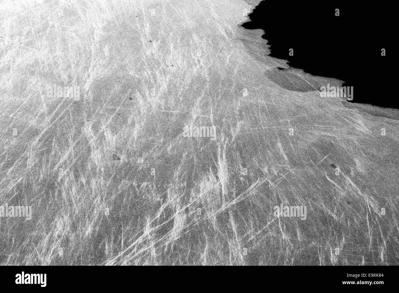 La texture de la glace de rivière photographié Banque D'Images