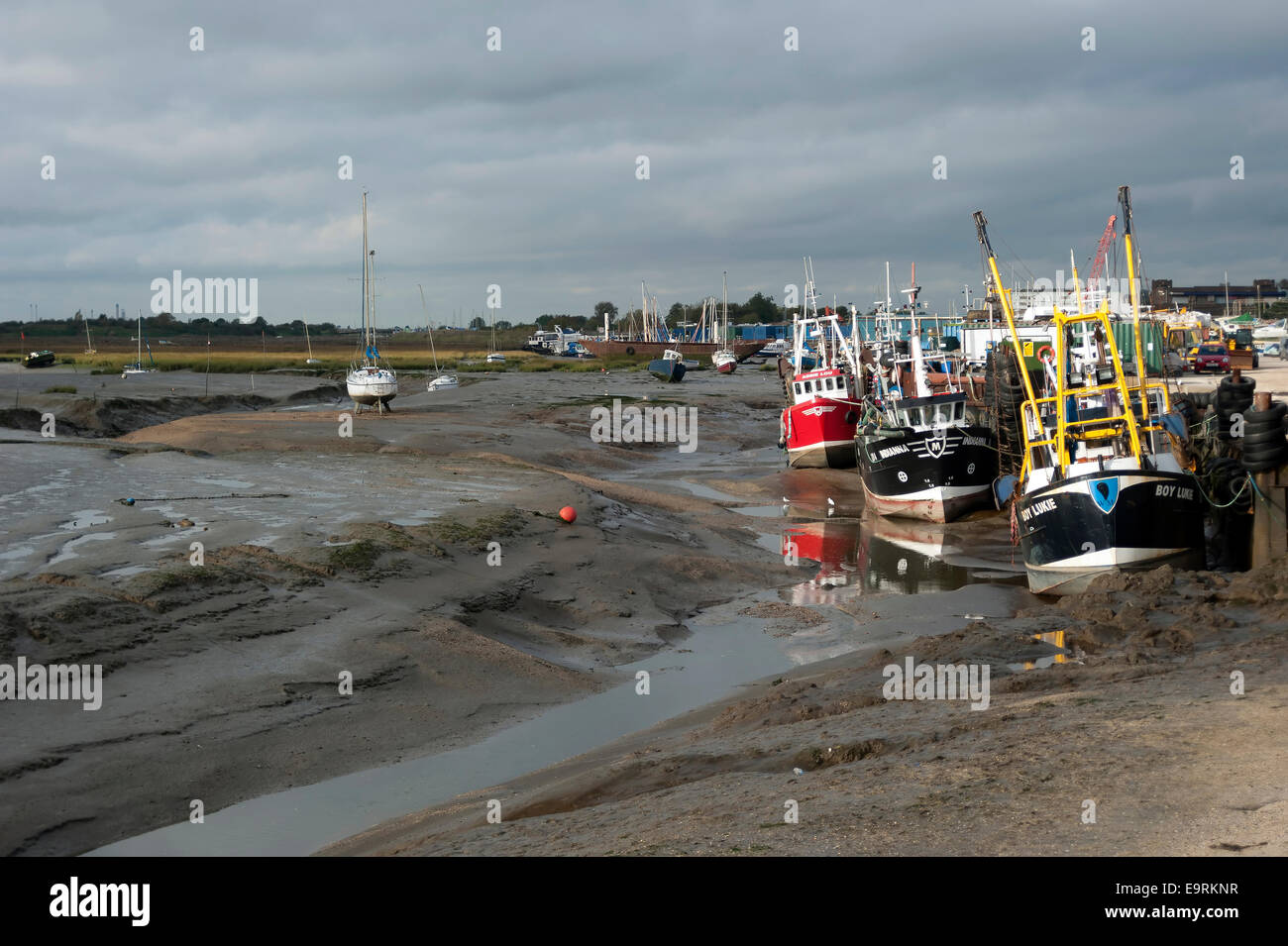 Bateaux à coque vieux Leigh, Leigh-on-Sea, Essex, Angleterre, Royaume-Uni. Banque D'Images
