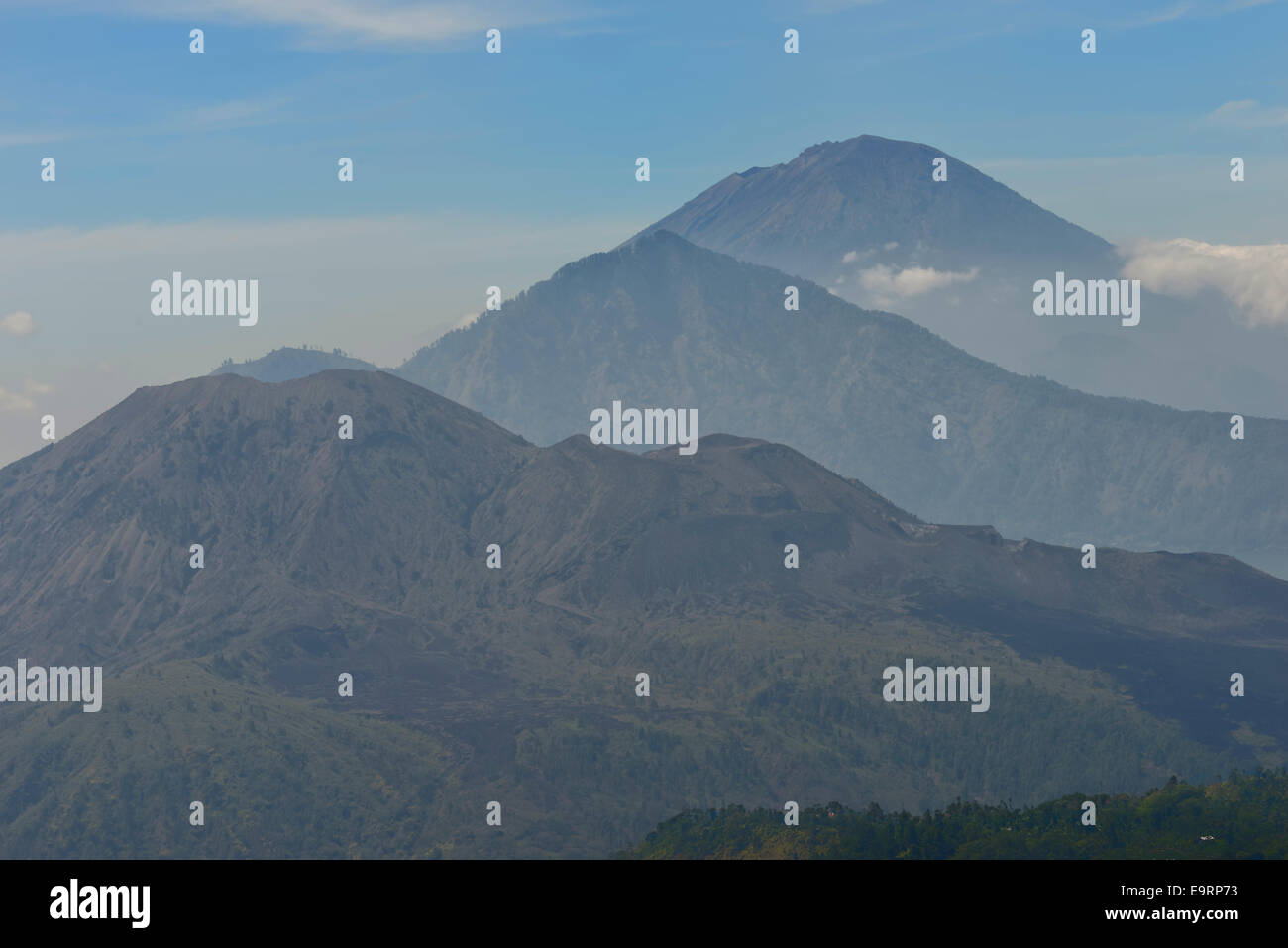 Batur volcano, Bali, Indonésie Banque D'Images